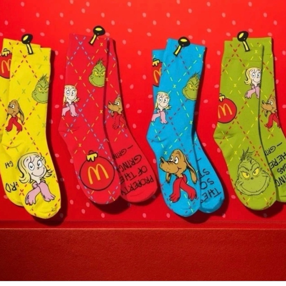 McDonald's Grinch Socks - Picture 3 of 3